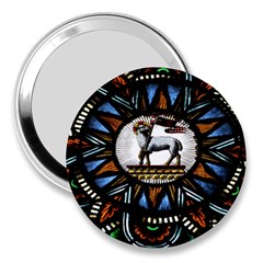 Spain Catalonia Montserrat Church  Stained Glass 3  Handbag Mirrors by Wegoenart