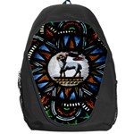 Spain Catalonia Montserrat Church  Stained Glass Backpack Bag Front