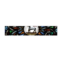 Spain Catalonia Montserrat Church  Stained Glass Flano Scarf (mini) by Wegoenart