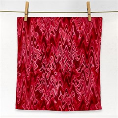 Background Abstract Surface Red Face Towel by Wegoenart