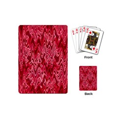 Background Abstract Surface Red Playing Cards Single Design (mini) by Wegoenart