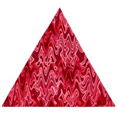 Background Abstract Surface Red Wooden Puzzle Triangle