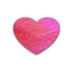 Background Abstract Texture Rubber Coaster (heart)  by Wegoenart