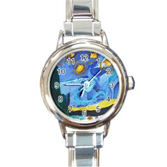 Painting Illustrations Vincent Van Gogh Round Italian Charm Watch by Wegoenart