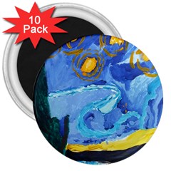 Painting Illustrations Vincent Van Gogh 3  Magnets (10 Pack)  by Wegoenart