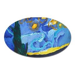 Painting Illustrations Vincent Van Gogh Oval Magnet by Wegoenart