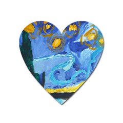 Painting Illustrations Vincent Van Gogh Heart Magnet by Wegoenart