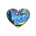 Painting Illustrations Vincent Van Gogh Heart Coaster (4 pack)  Front