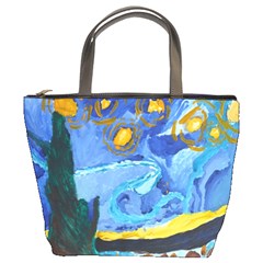 Painting Illustrations Vincent Van Gogh Bucket Bag by Wegoenart