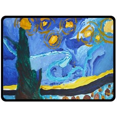 Painting Illustrations Vincent Van Gogh Fleece Blanket (large)  by Wegoenart