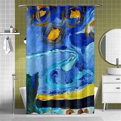 Painting Illustrations Vincent Van Gogh Shower Curtain 48  X 72  (small)  by Wegoenart