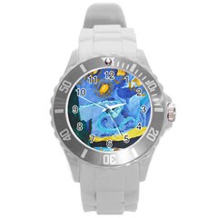 Painting Illustrations Vincent Van Gogh Round Plastic Sport Watch (l) by Wegoenart