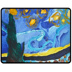 Painting Illustrations Vincent Van Gogh Double Sided Fleece Blanket (medium)  by Wegoenart