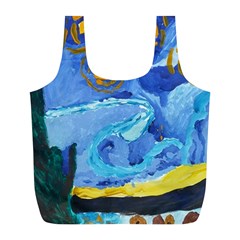 Painting Illustrations Vincent Van Gogh Full Print Recycle Bag (l) by Wegoenart