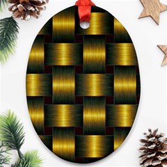 Background Pattern Desktop Metal Gold Golden Ornament (oval) by Wegoenart