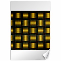 Background Pattern Desktop Metal Gold Golden Canvas 24  X 36  by Wegoenart