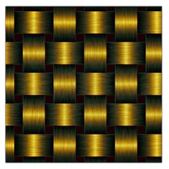 Background Pattern Desktop Metal Gold Golden Large Satin Scarf (square) by Wegoenart