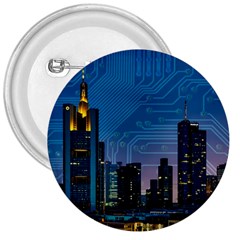 Smart City Circuit Board 3  Buttons by Wegoenart