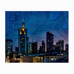 Smart City Circuit Board Small Glasses Cloth by Wegoenart