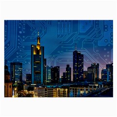 Smart City Circuit Board Large Glasses Cloth by Wegoenart