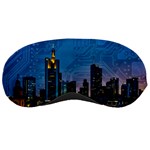 Smart City Circuit Board Sleeping Mask Front