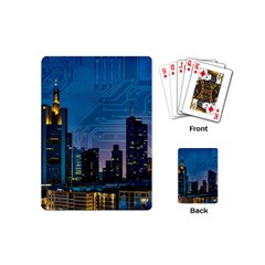 Smart City Circuit Board Playing Cards Single Design (mini) by Wegoenart