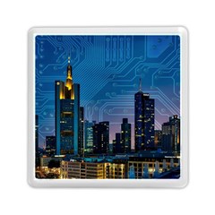 Smart City Circuit Board Memory Card Reader (square) by Wegoenart