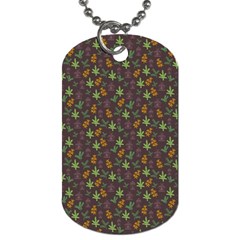 Tribal Leaves House Art Tribal Art Dog Tag (one Side) by Wegoenart