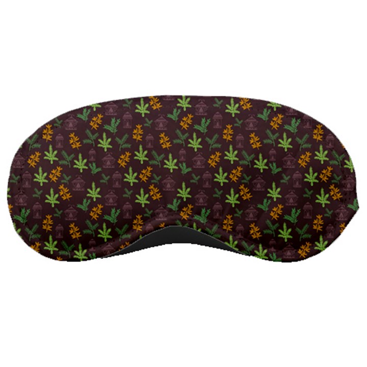 Tribal Leaves House Art Tribal Art Sleeping Mask