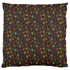 Tribal Leaves House Art Tribal Art Large Flano Cushion Case (one Side) by Wegoenart