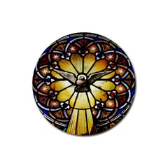 Spain Catalonia Montserrat Church Rubber Coaster (round) 