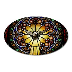 Spain Catalonia Montserrat Church Oval Magnet by Wegoenart