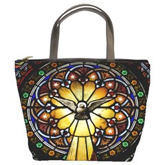 Spain Catalonia Montserrat Church Bucket Bag by Wegoenart