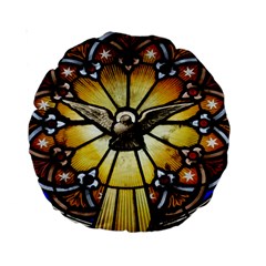 Spain Catalonia Montserrat Church Standard 15  Premium Round Cushions by Wegoenart