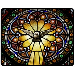 Spain Catalonia Montserrat Church Double Sided Fleece Blanket (medium) 