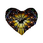 Spain Catalonia Montserrat Church Standard 16  Premium Flano Heart Shape Cushions Front