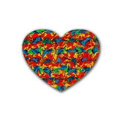 Abstract 42 Heart Coaster (4 Pack)  by ArtworkByPatrick