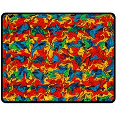 Abstract 42 Fleece Blanket (medium)  by ArtworkByPatrick