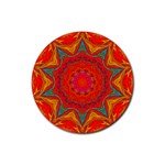 Background Pattern Surface Texture Rubber Round Coaster (4 pack)  Front