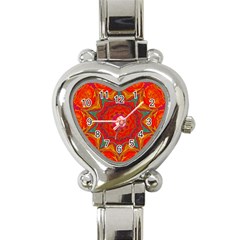 Background Pattern Surface Texture Heart Italian Charm Watch by Wegoenart