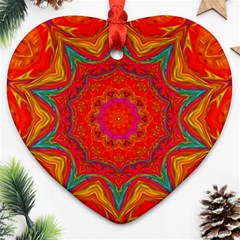 Background Pattern Surface Texture Heart Ornament (two Sides) by Wegoenart