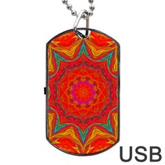 Background Pattern Surface Texture Dog Tag Usb Flash (two Sides) by Wegoenart