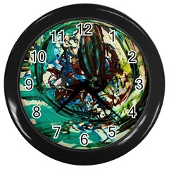 Clock 1 1 Wall Clock (black) by bestdesignintheworld