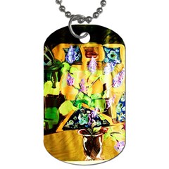 Lilac On A Counter Top 1 Dog Tag (two Sides) by bestdesignintheworld