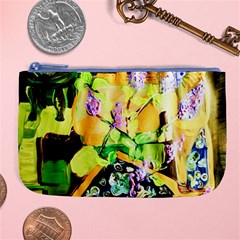 Lilac On A Counter Top 1 Large Coin Purse by bestdesignintheworld