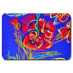 Poppies Large Doormat  by bestdesignintheworld