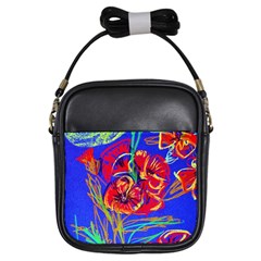 Poppies Girls Sling Bag by bestdesignintheworld