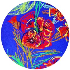 Poppies Wooden Puzzle Round