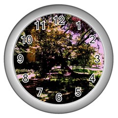 Hot Day In Dallas 3 Wall Clock (silver) by bestdesignintheworld