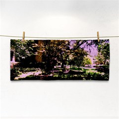 Hot Day In Dallas 3 Hand Towel by bestdesignintheworld